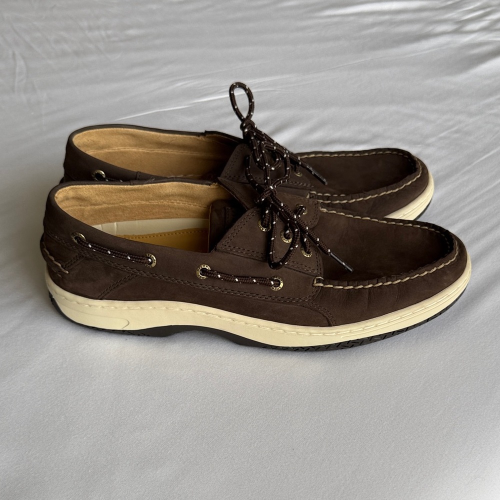 NEW Sperry x Nordstrom Men’s Dark Brown Leather Boat Shoes